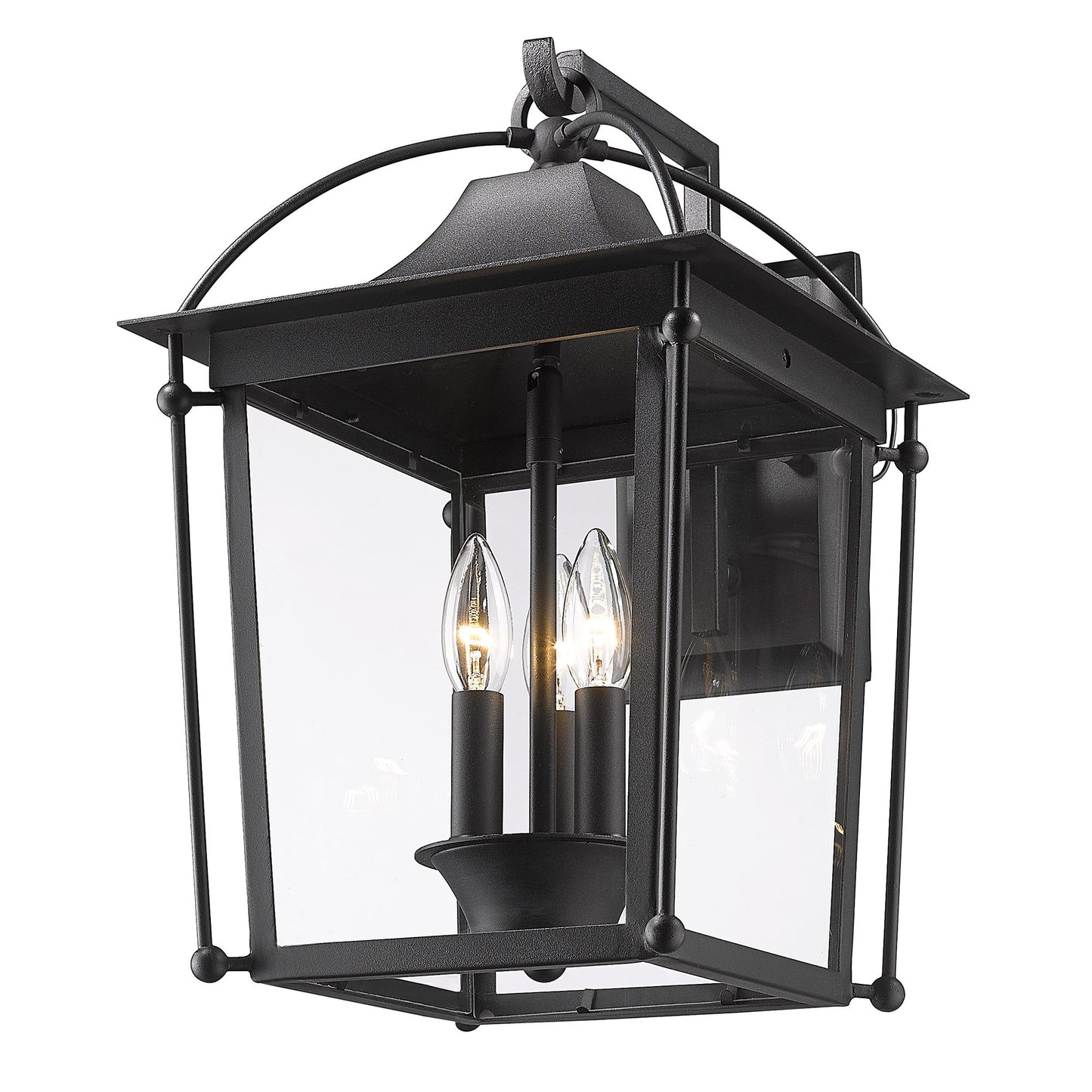 Traditional |  Industrial-Inspired Lantern Large Wall Sconce