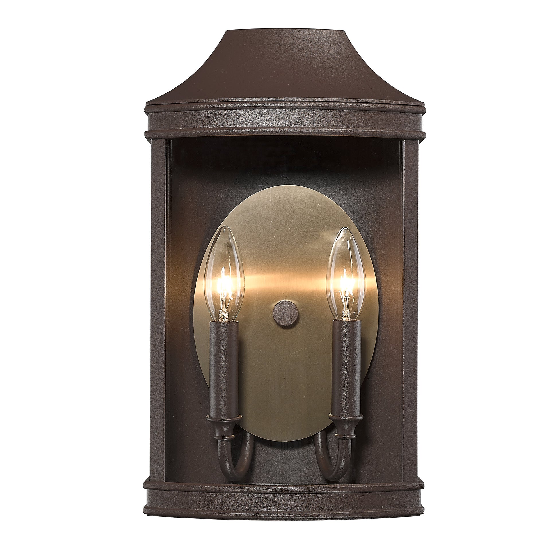 Traditional | Colonial Wall Mount with Champagne Bronze Shade