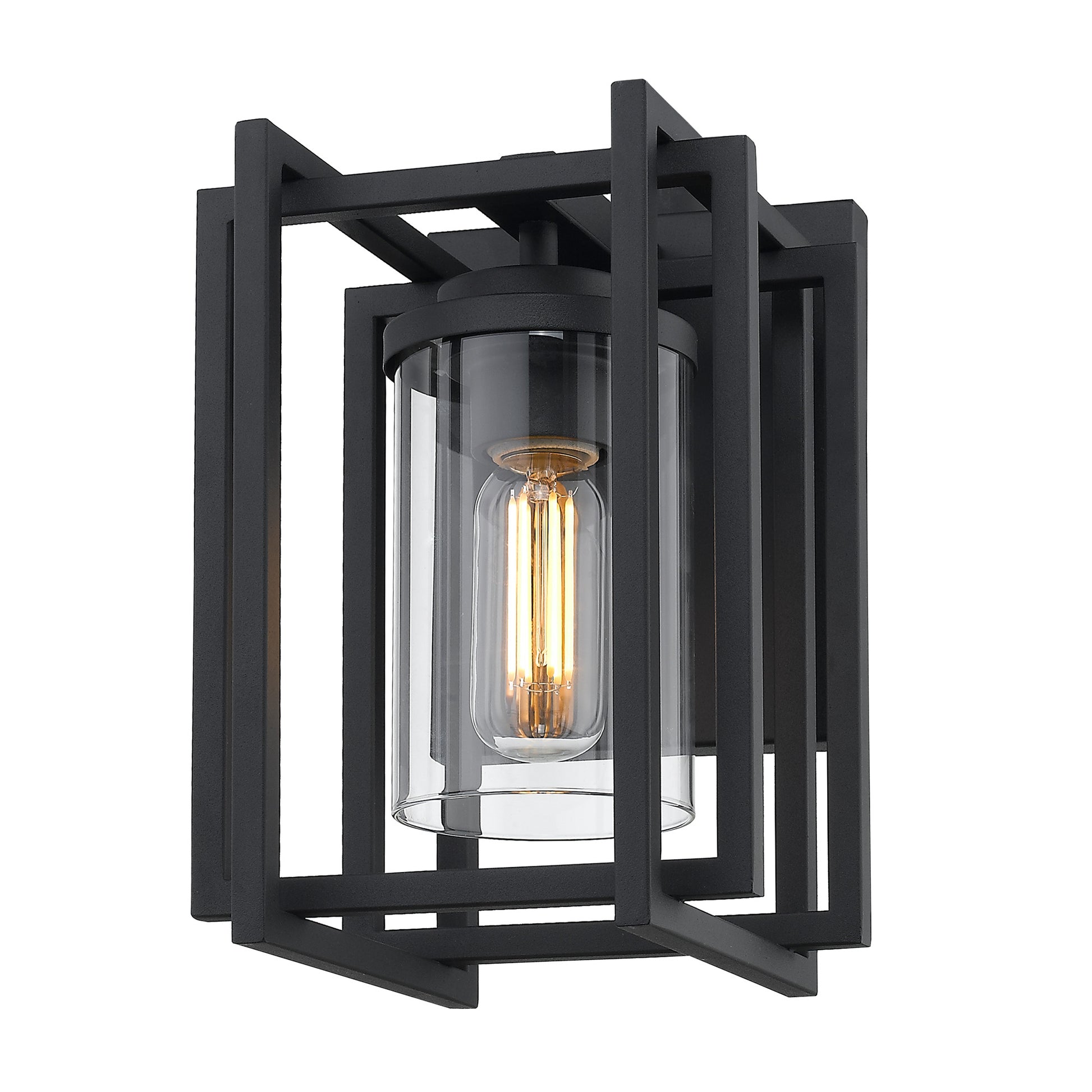 Modern | Industrial-Inspired Small Outdoor Wall Sconce