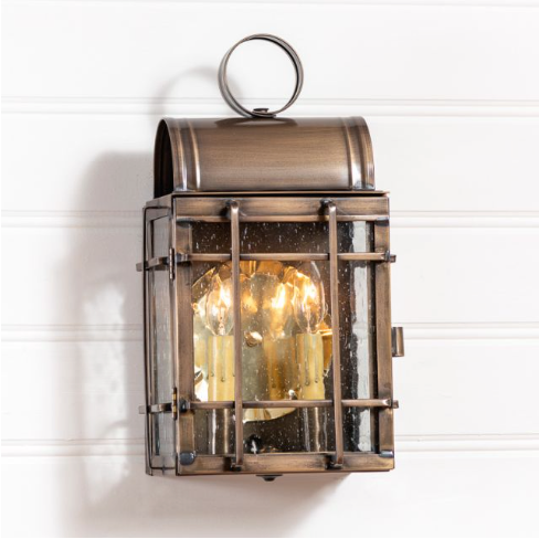 Vintage | French Colonial | Small Caged Wall Lantern