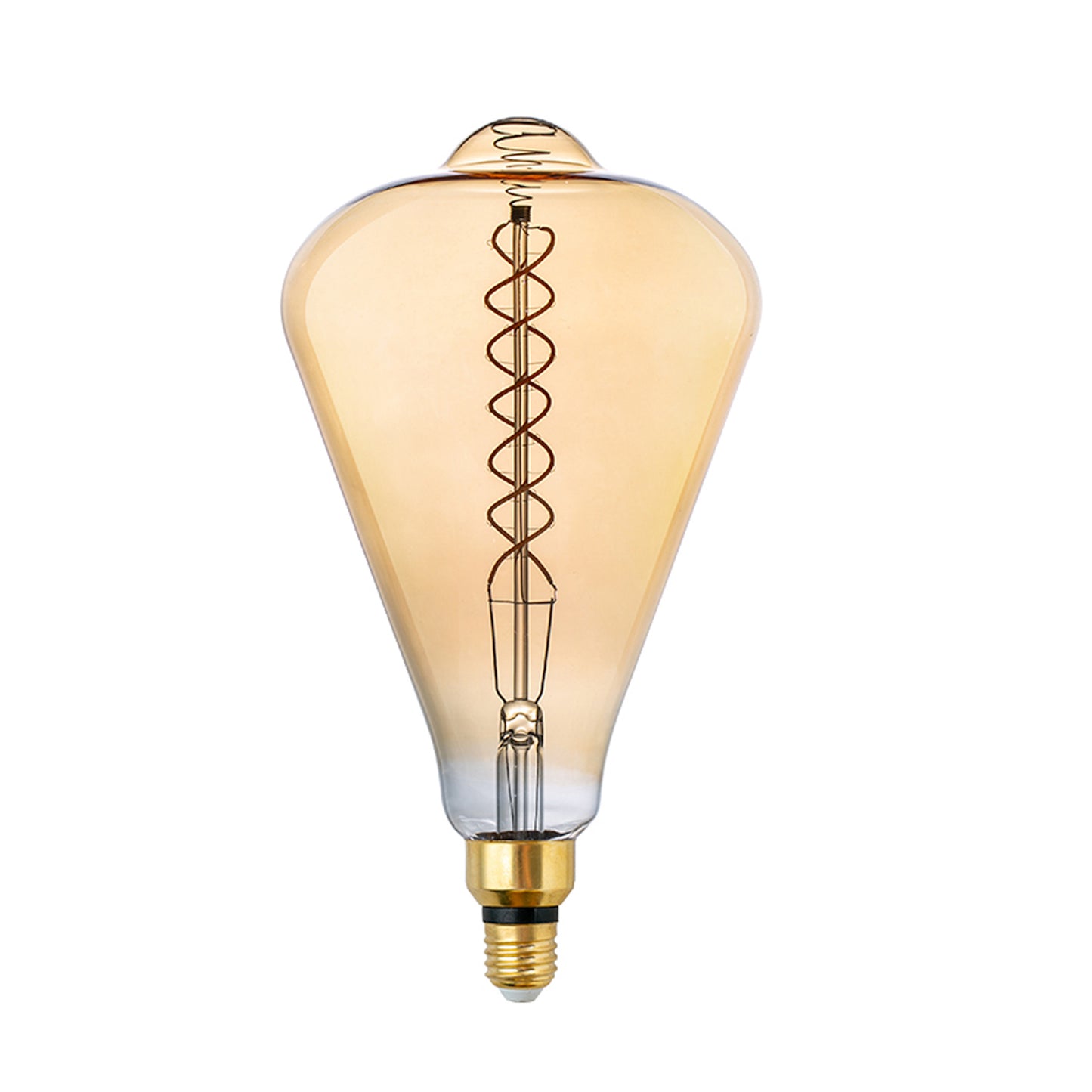 Amber ST164 Edison Oversized Light Bulb, 1 Bulb